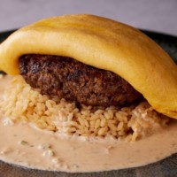 お肉屋さんのオムバーグ＜スープ付＞